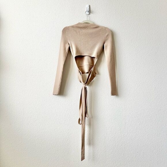 Aritzia Wilfred Merino Wool Mayrac Sweater in Beige Size Small - Picture 5 of 10